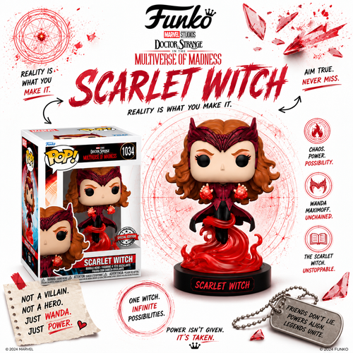 Funko Pop! Doctor Strange - Scarlet Witch Exclusive Figure #1034 - (Special Edition)