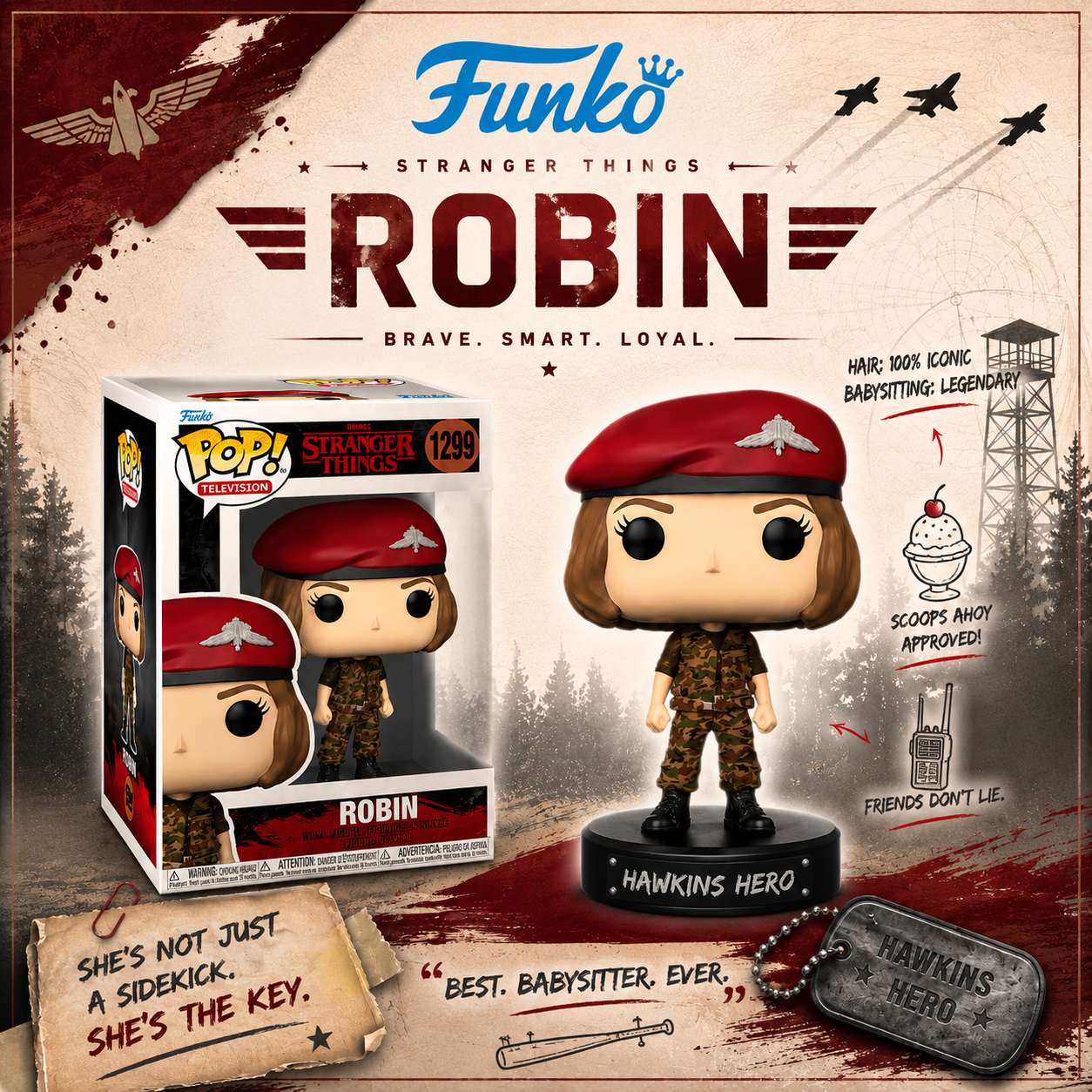 Funko Pop! Television: Stranger Things - Robin #1299 (VAULTED)