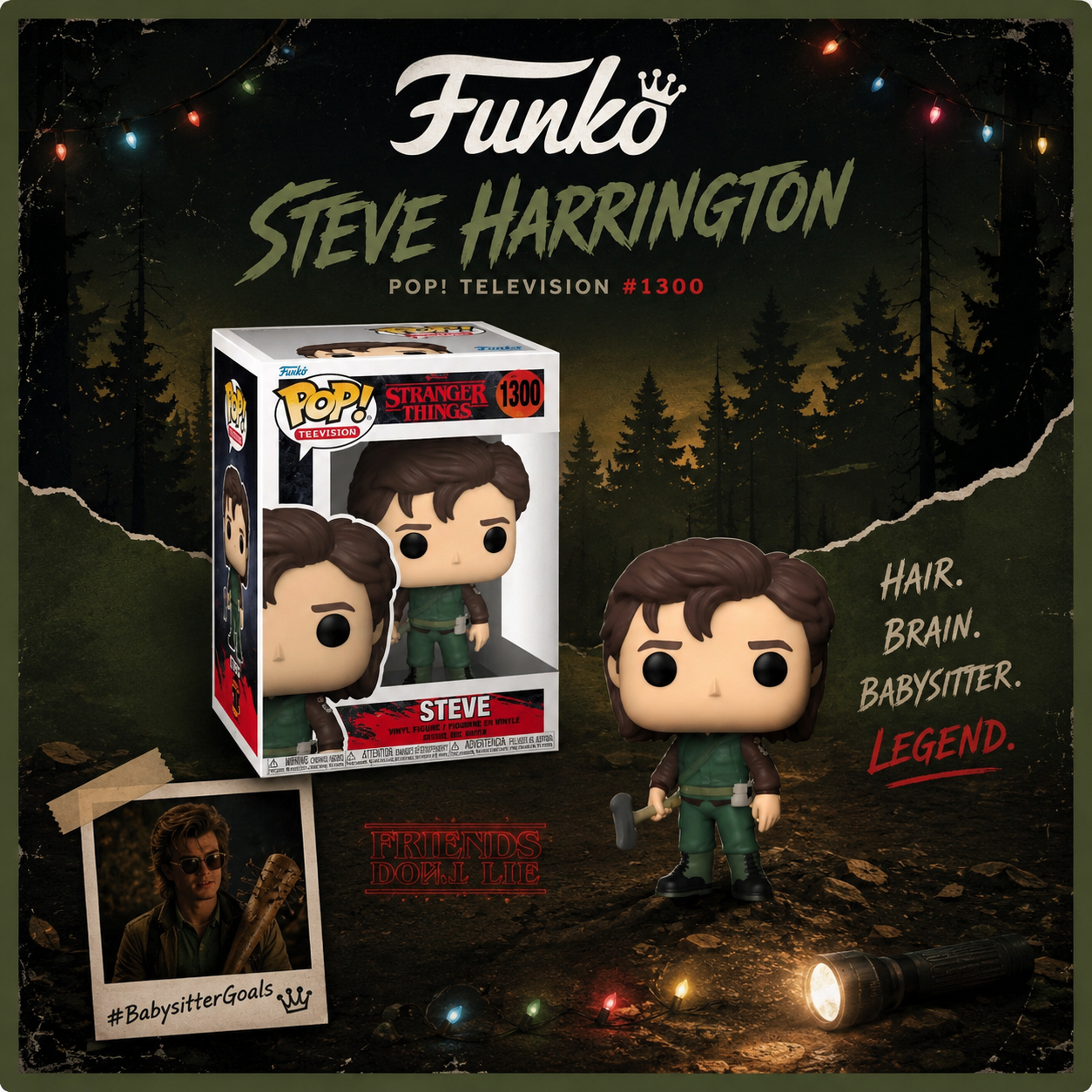 Funko Pop! Television: Stranger Things - Steve #1300 (VAULTED)