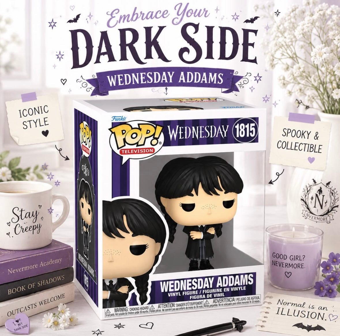 Funko Pop! Wednesday- Wednesday Addams
Figure #1815