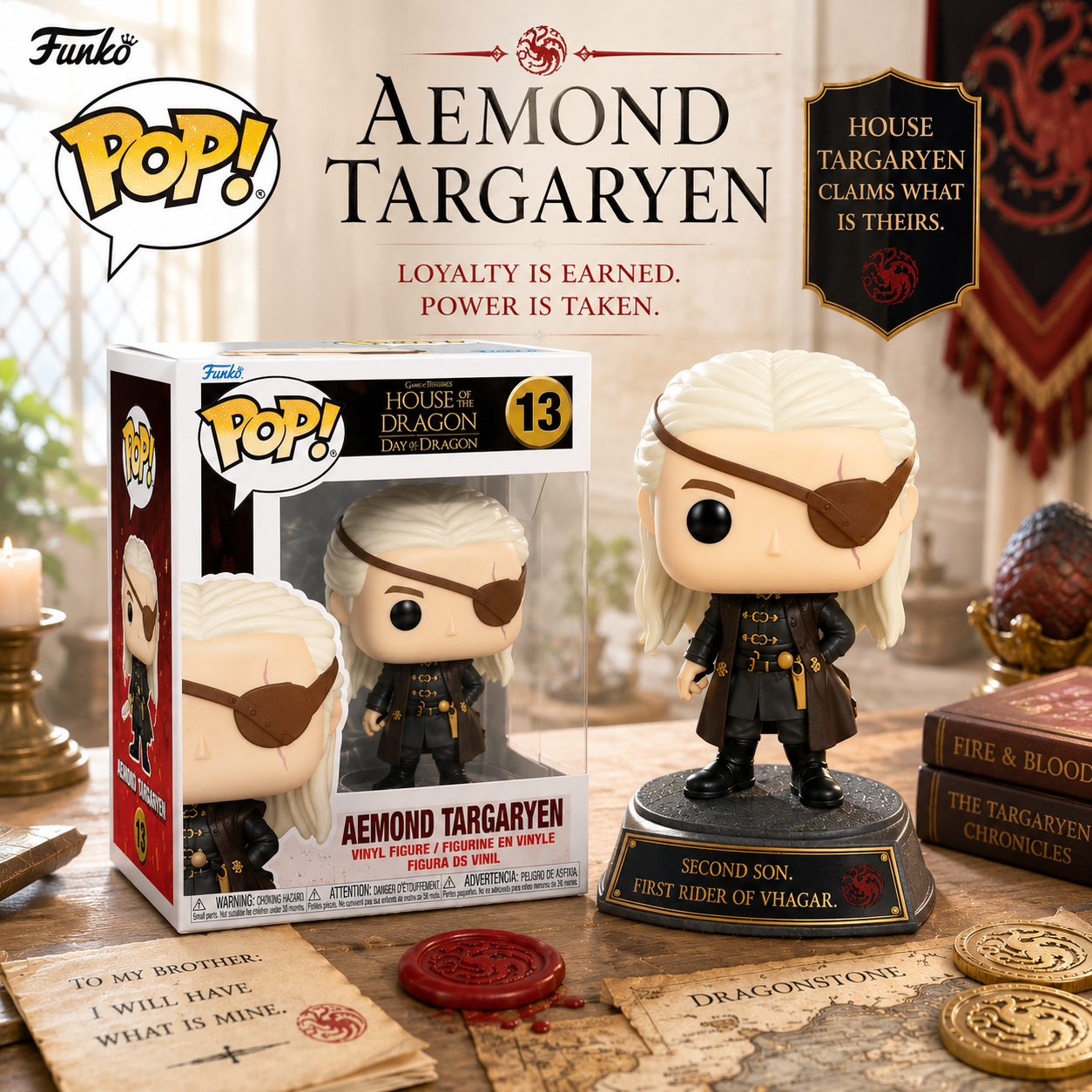 Funko Pop! Television: House of The Dragon- Aemond Targaryen #13.